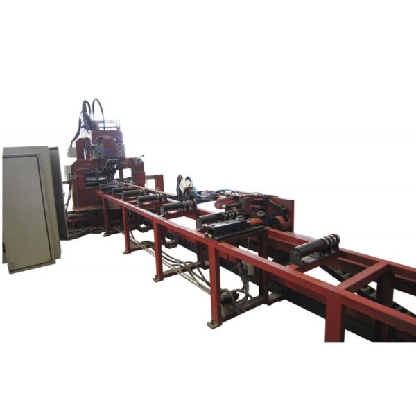 CNC Flat Steel Punching & Cutting Line -plate width 120mm,hole φ40mm